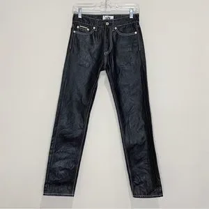 Eytys | Jeans | Eytys Cypress Tar Coated Jeans Sz 26 Straight Leg